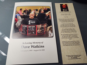 Dave Watkins memorial